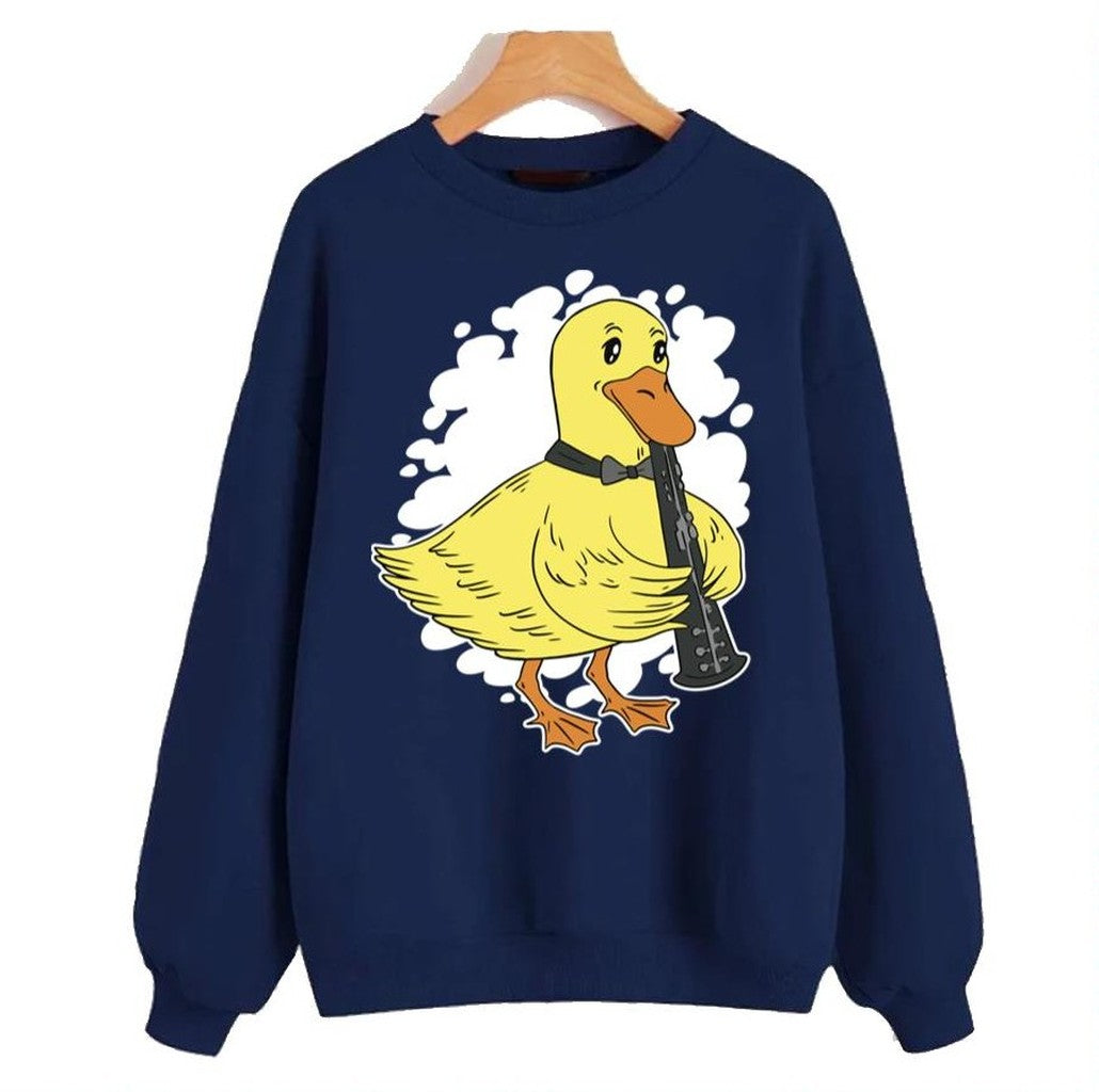 Oboe Duck Duck Playing Oboe Unisex Sweatshirt - T-Shirt, Sweatshirt, Hoodie