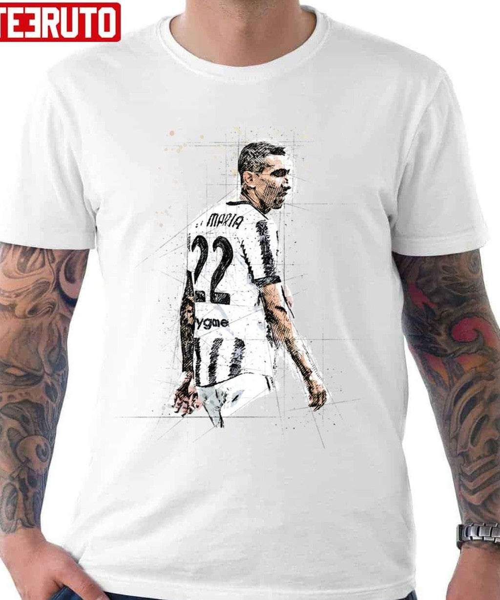 Number 22 Football Art Angel Di Maria Unisex T-Shirt - T-Shirt, Sweatshirt, Hoodie