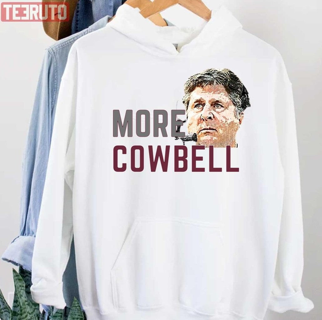 More Cowbell Mississippi Mike Leach Unisex Hoodie - T-Shirt, Sweatshirt, Hoodie