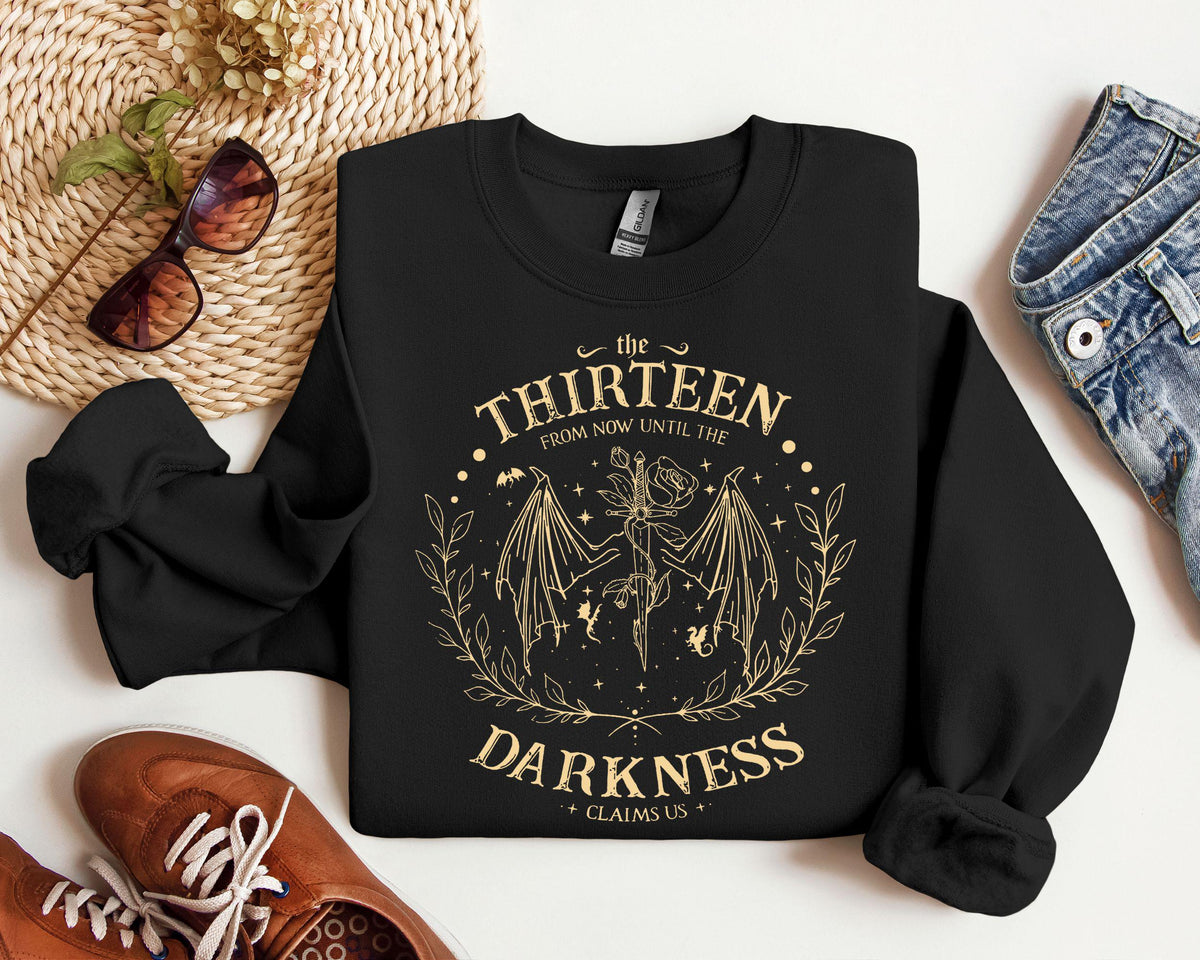 Retro Thirteen Throne Glass Darkness Claim Us Bookish - Adult & Kids T-Shirts, Sweatshirts & Hoodies apparel design preview 1