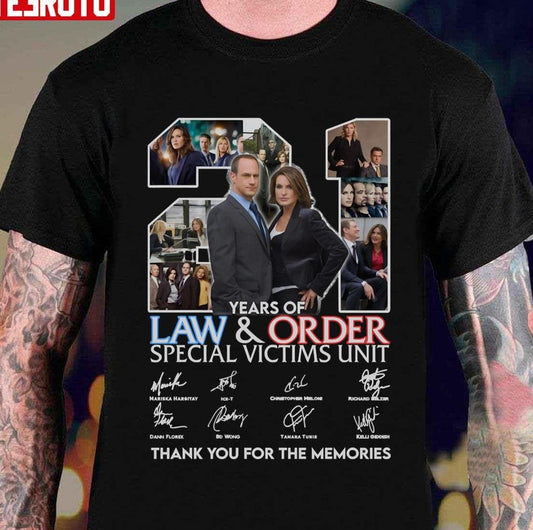 21 Years Of Law And Order Special Victims Unit Unisex T-shirt - T-Shirt, Sweatshirt, Hoodie
