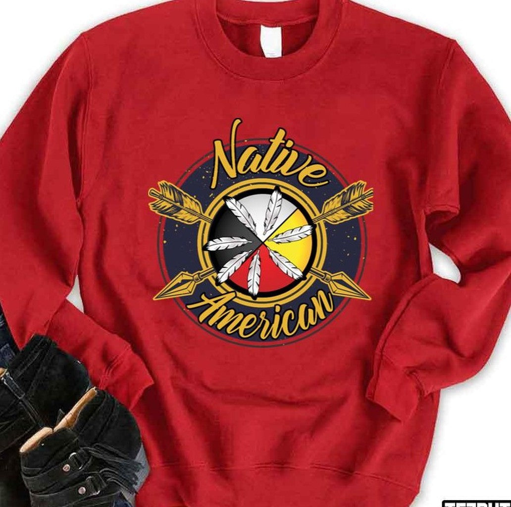 Native American Medicine Wheel 2 Sweatshirt - T-Shirt, Sweatshirt, Hoodie