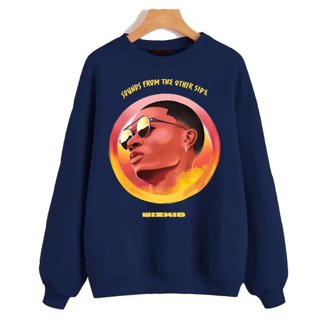 Print Art Wizkid Sounds From The Other Side Unisex Sweatshirt - T-Shirt, Sweatshirt, Hoodie