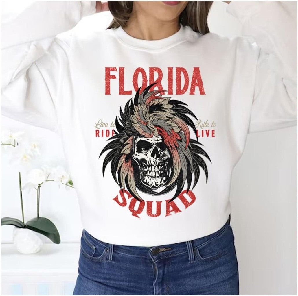 Ride Live State Florida Squad Unisex Sweatshirt - T-Shirt, Sweatshirt, Hoodie