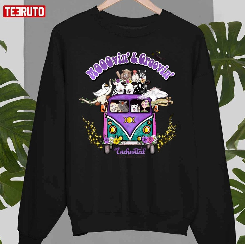 Mooovin' &amp; Groovin' Light Unisex Sweatshirt - T-Shirt, Sweatshirt, Hoodie
