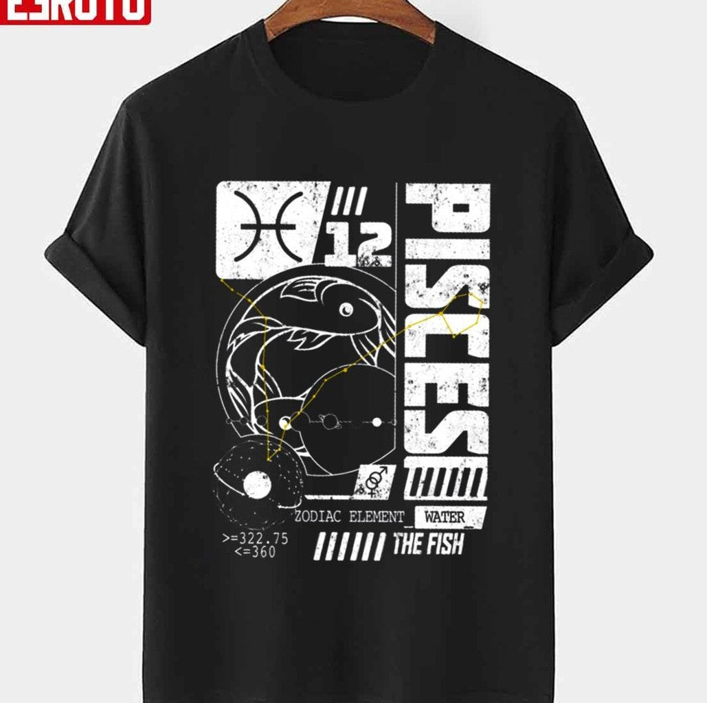 Pisces The Fish Water Zodiac Birthday Unisex T-shirt - T-Shirt, Sweatshirt, Hoodie