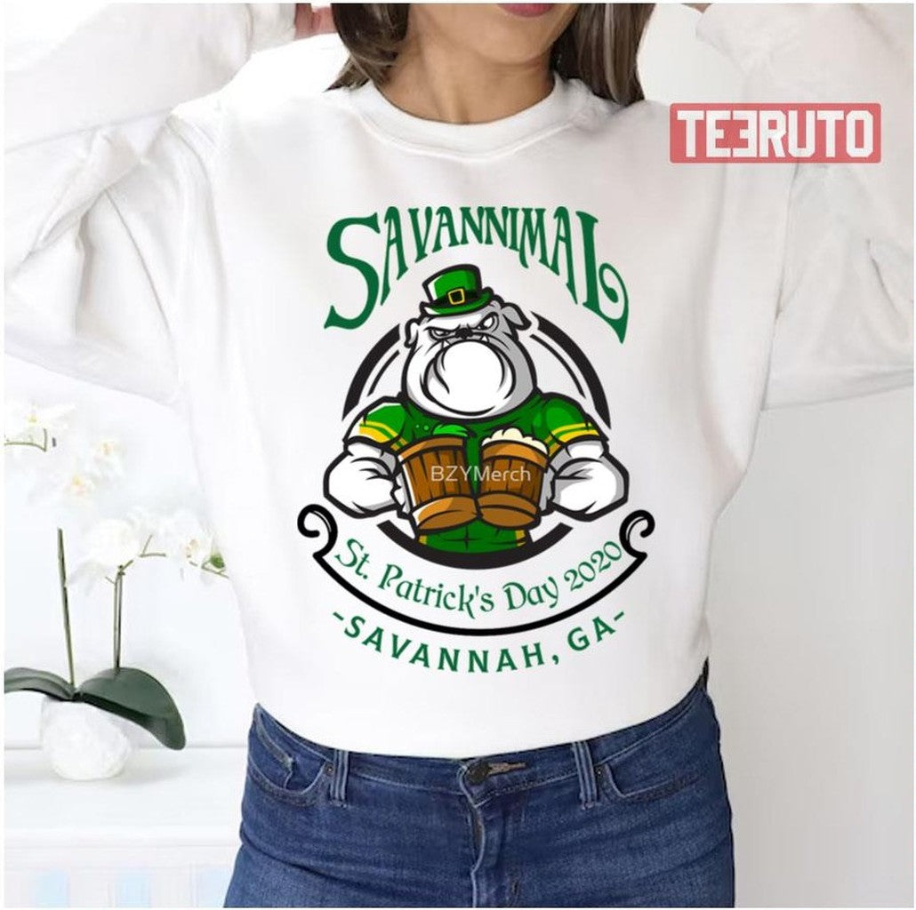 Savannimal St Patrick's Day Savannah Unisex Sweatshirt - T-Shirt, Sweatshirt, Hoodie
