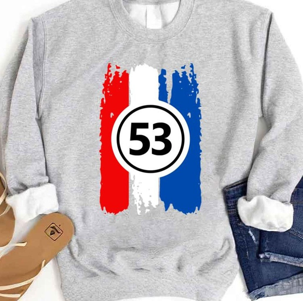 Number 53 Herbie 53 The Love Bug Unisex Sweatshirt - T-Shirt, Sweatshirt, Hoodie