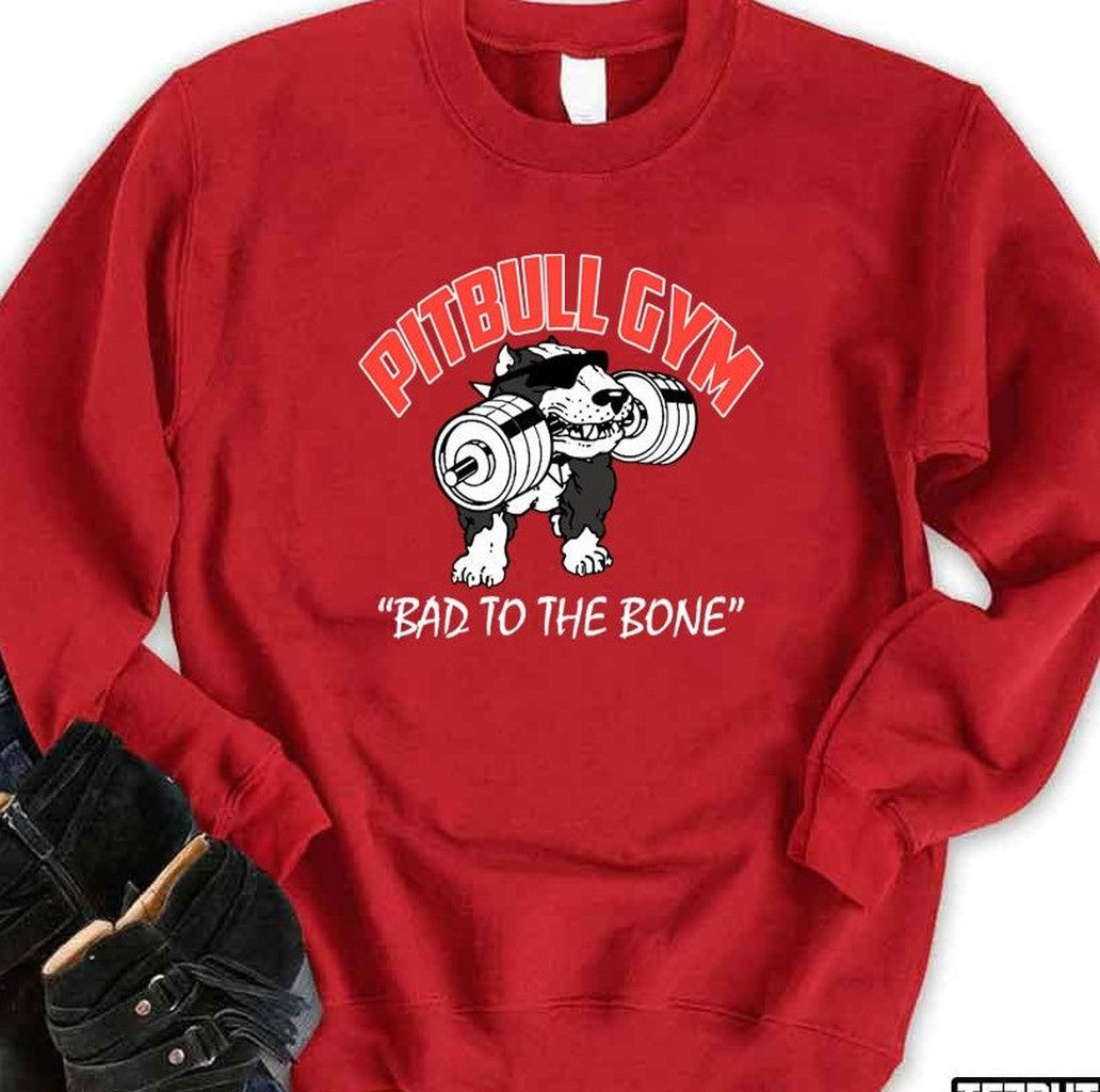 Pitbull Dog Gym And Fitness Unisex Sweatshirt - T-Shirt, Sweatshirt, Hoodie