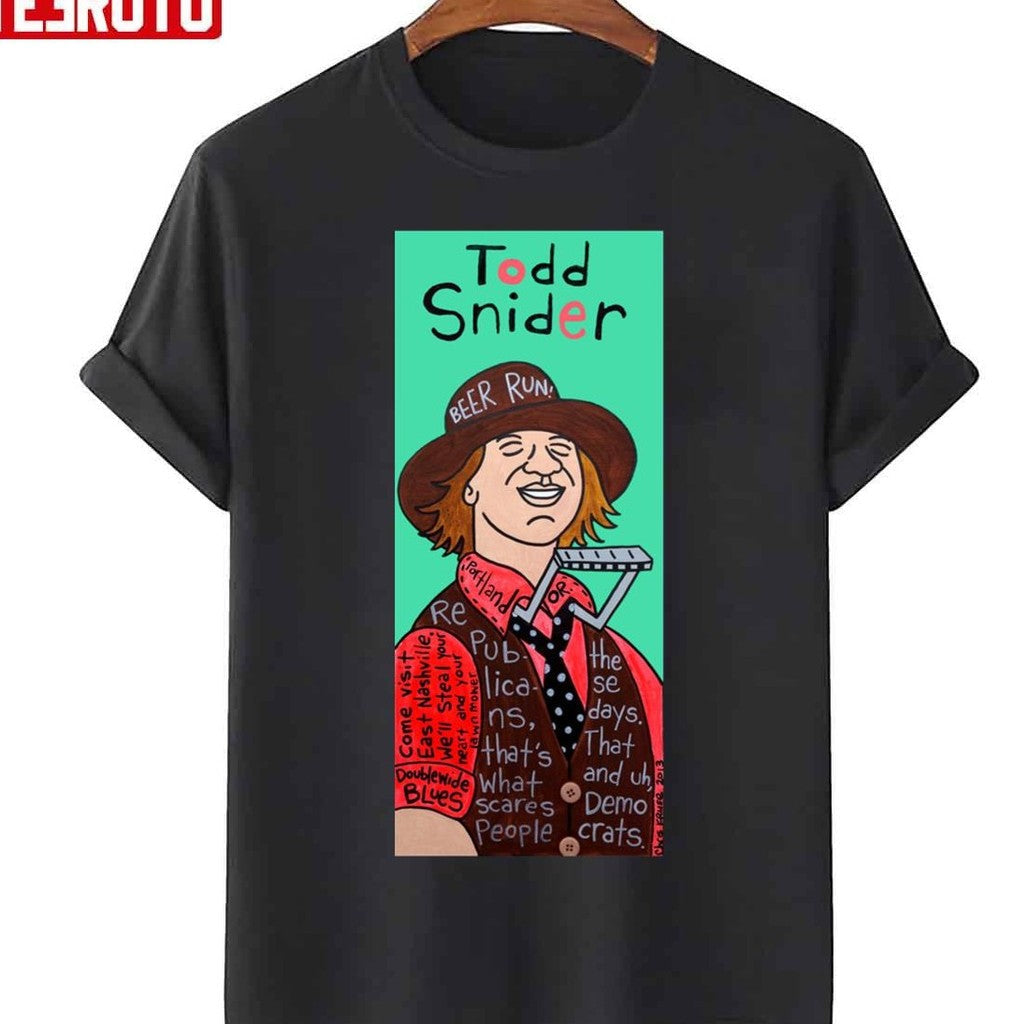 Pop Folk Art Todd Snider Unisex T-Shirt - T-Shirt, Sweatshirt, Hoodie