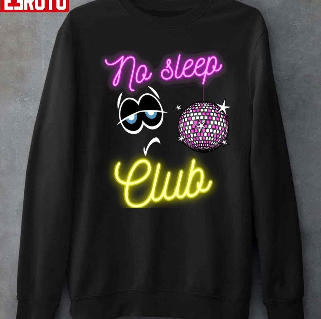 No Sleep Club Neon Unisex Sweatshirt - T-Shirt, Sweatshirt, Hoodie