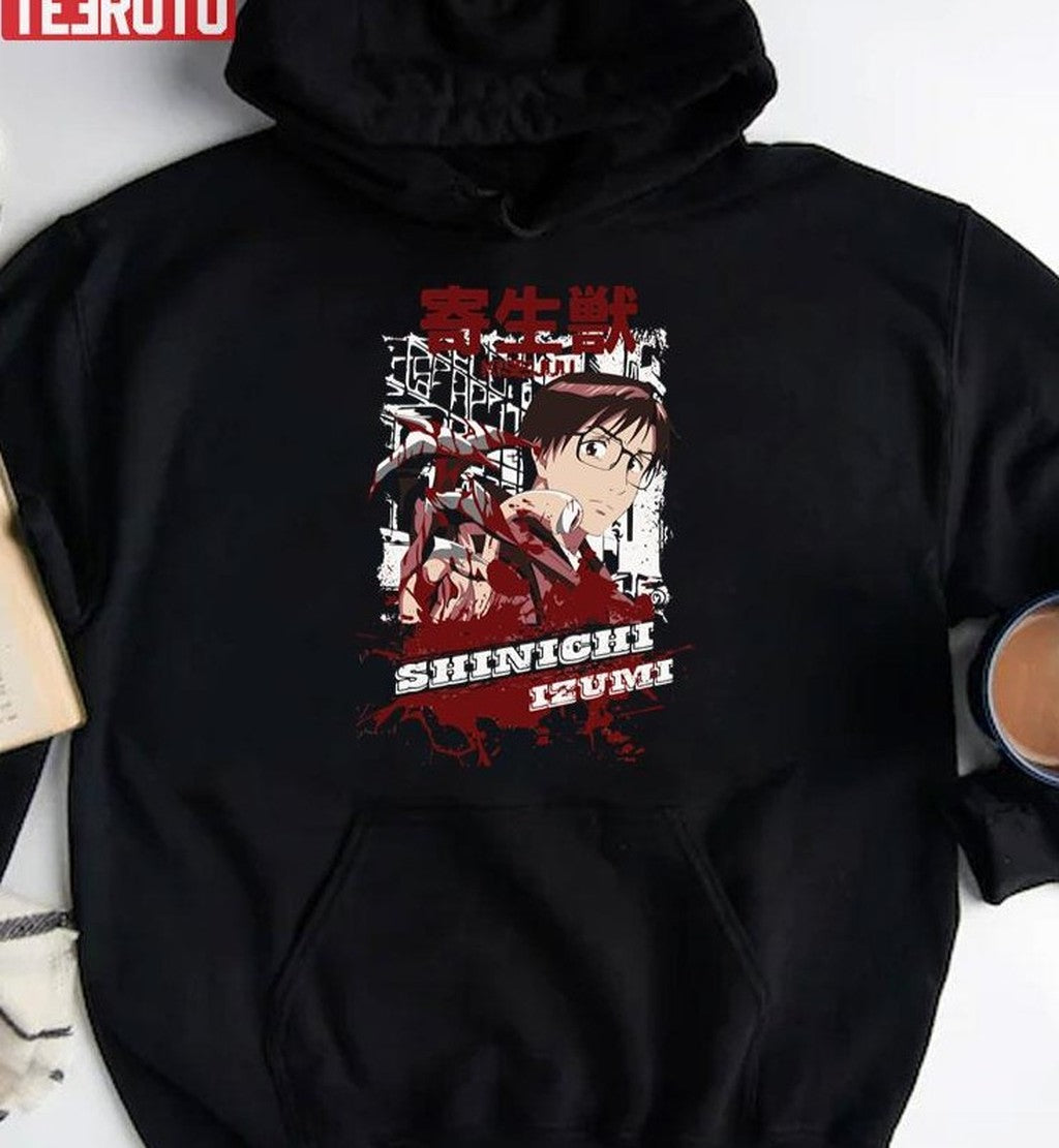 Shinichi Izumi Parasyte Anime Art Unisex Hoodie - T-Shirt, Sweatshirt, Hoodie
