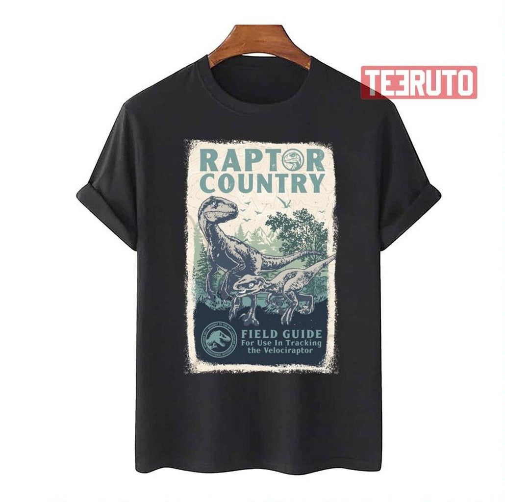 Raptor Country Field Guide Jurassic World Unisex T-Shirt - T-Shirt, Sweatshirt, Hoodie