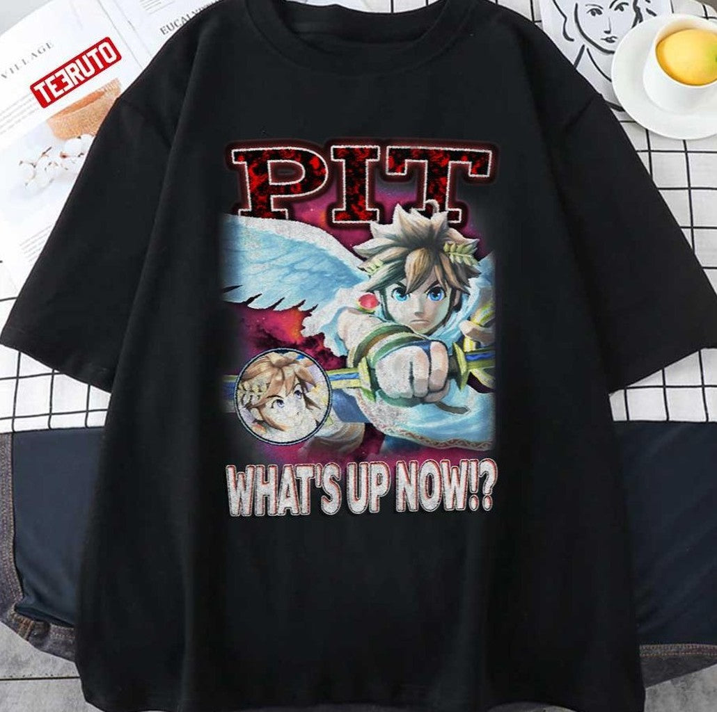 Pit What's Up Now Smash Bros Vintage Graphic Unisex T-shirt - T-Shirt, Sweatshirt, Hoodie