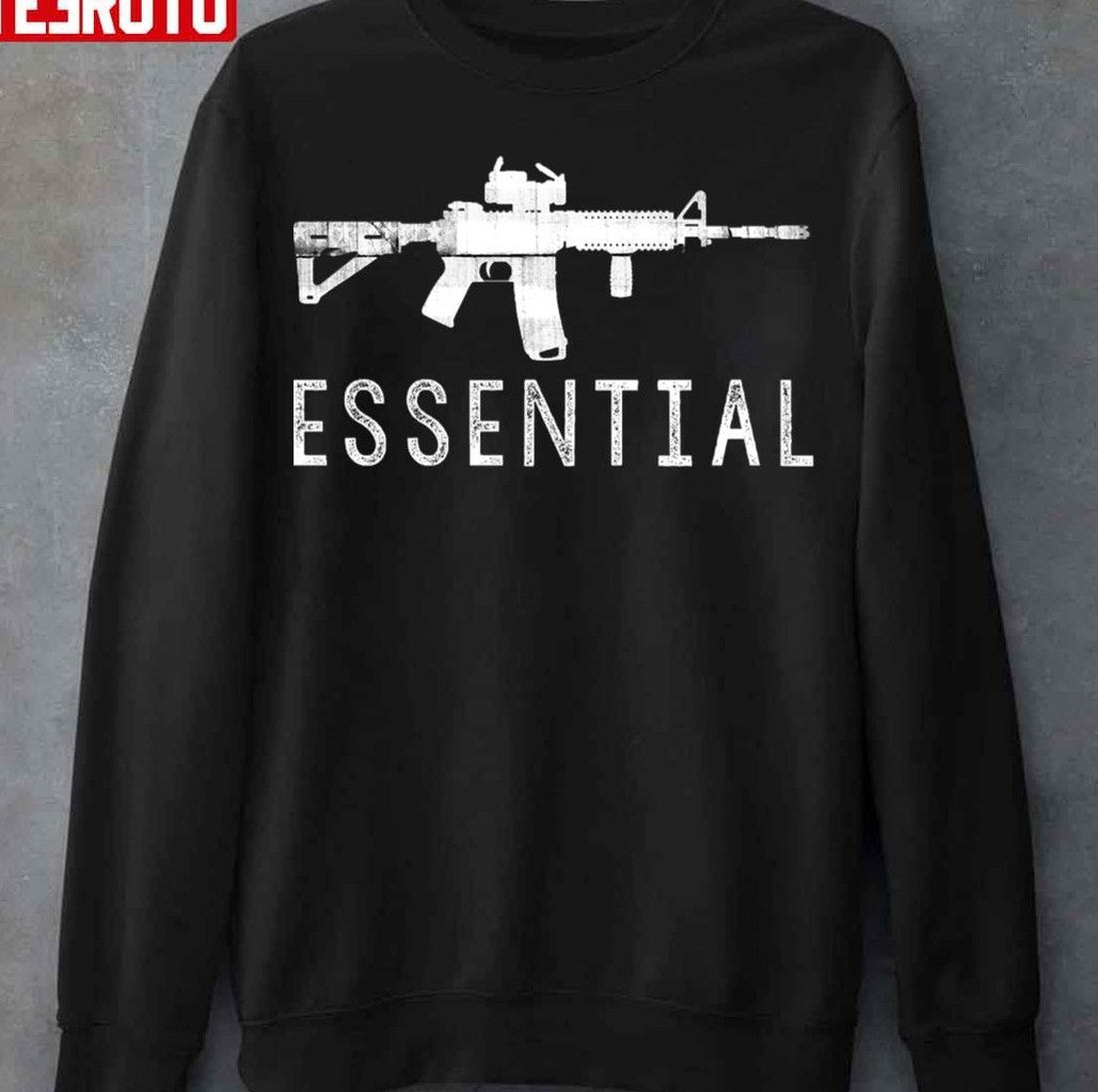Ar15 White Distressed American Flag Unisex Sweatshirt - T-Shirt, Sweatshirt, Hoodie