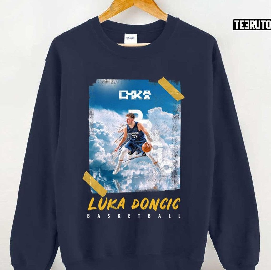 Poster Style Edit Luka Doncic Champion For Fan Basketball Unisex Sweatshirt - T-Shirt, Sweatshirt, Hoodie