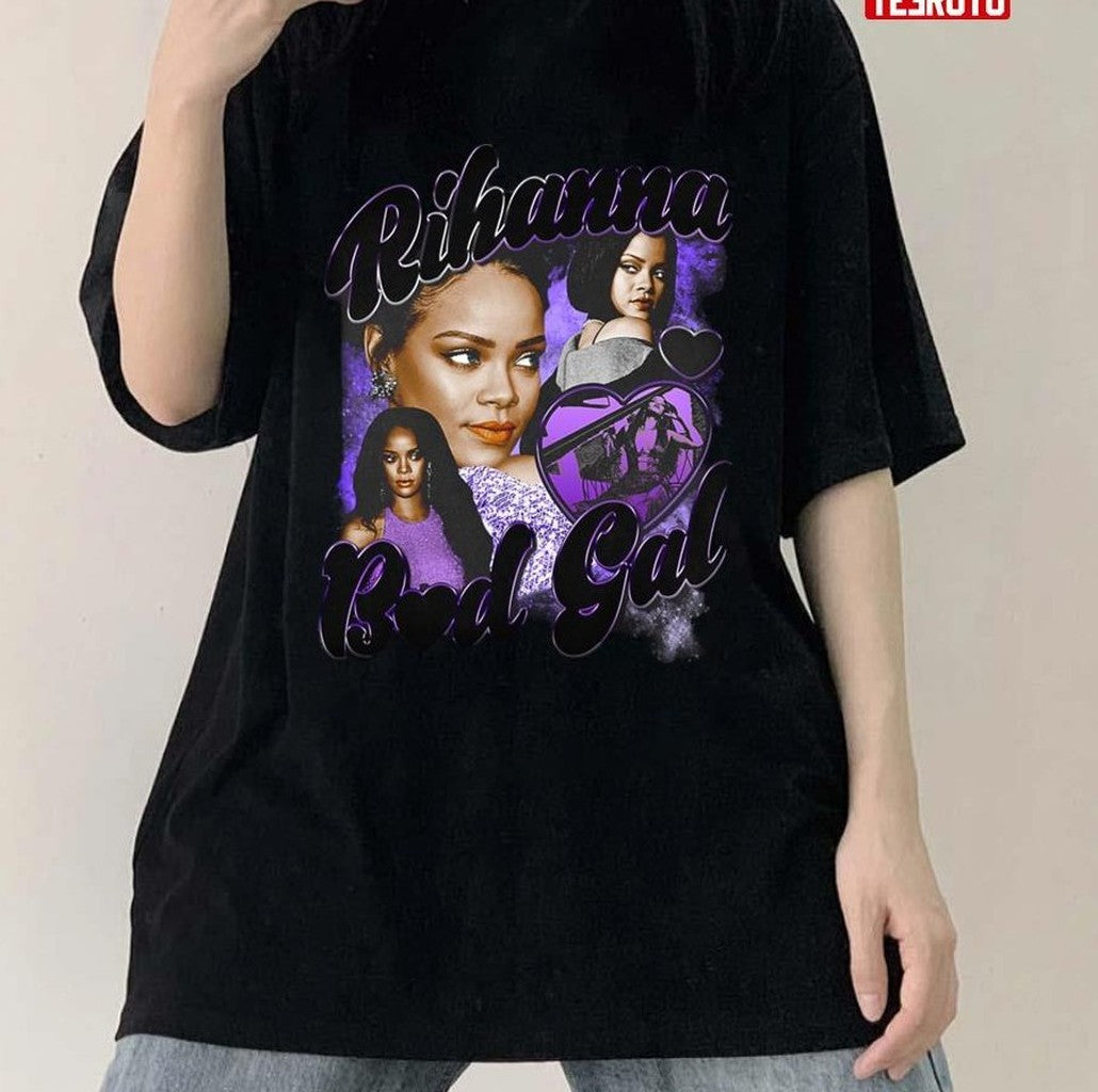 Rihanna Bad Gal Retro Graphic Unisex T-shirt - T-Shirt, Sweatshirt, Hoodie