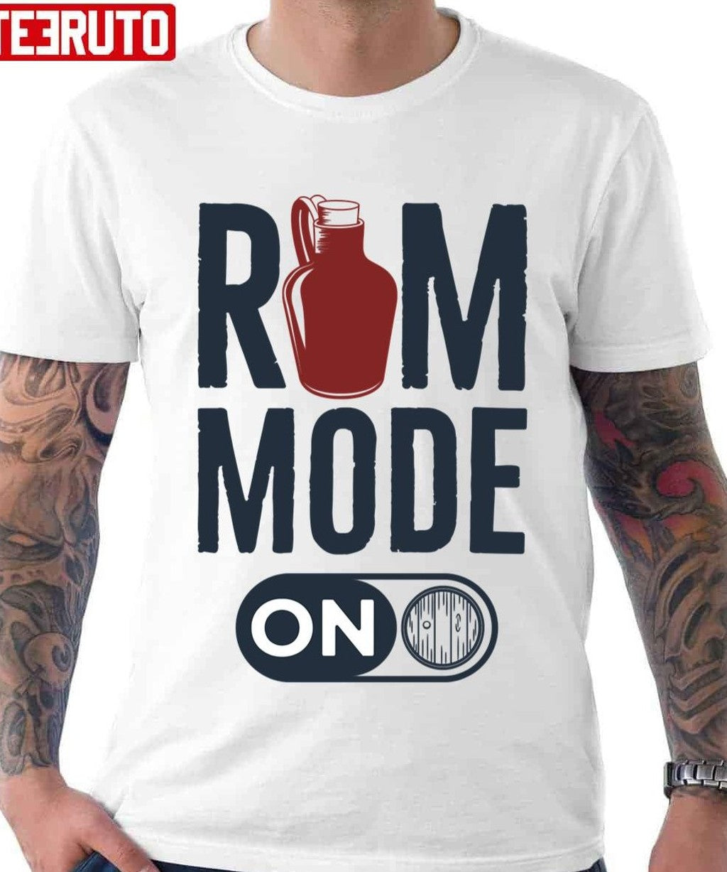 Rum Mode On Jack Sparrow Pirates of the Caribbean Unisex T-Shirt - T-Shirt, Sweatshirt, Hoodie