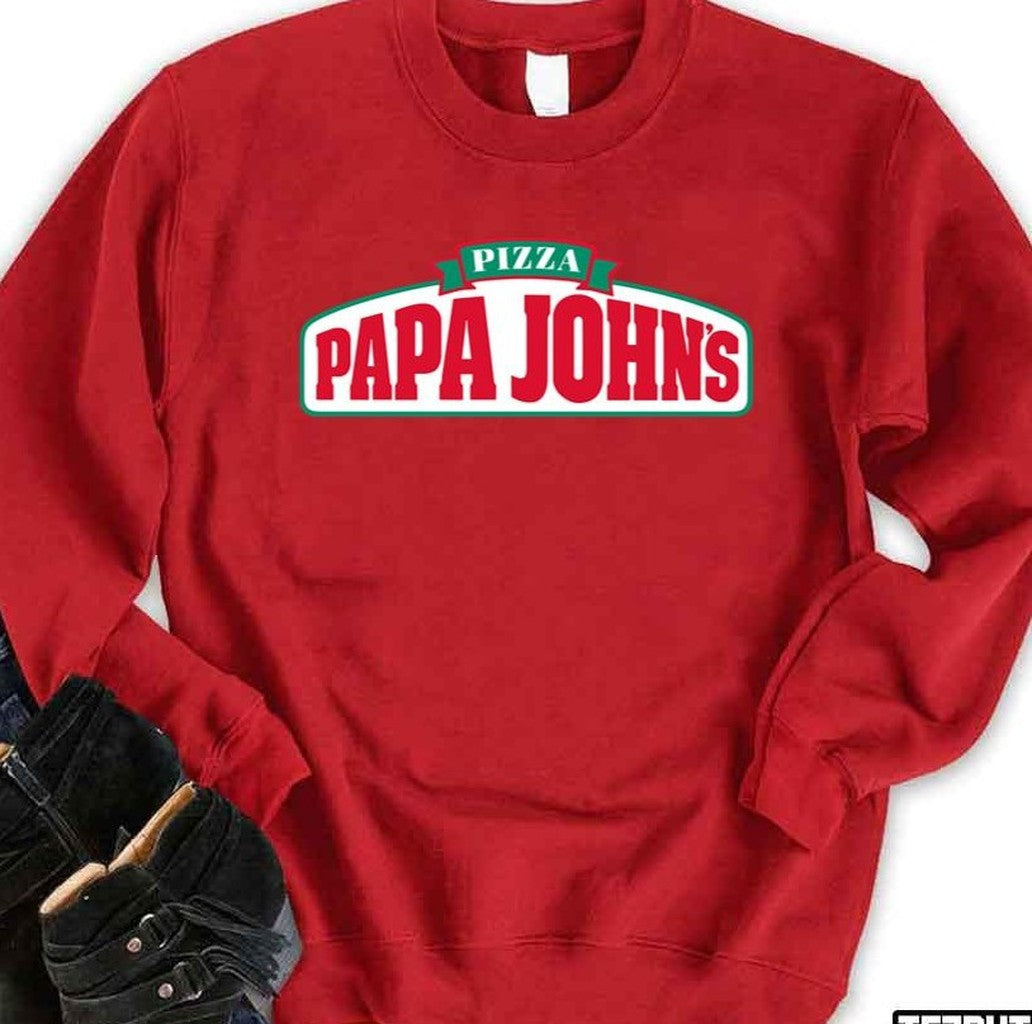 Papa Johns Logo Design Unisex Sweatshirt - T-Shirt, Sweatshirt, Hoodie