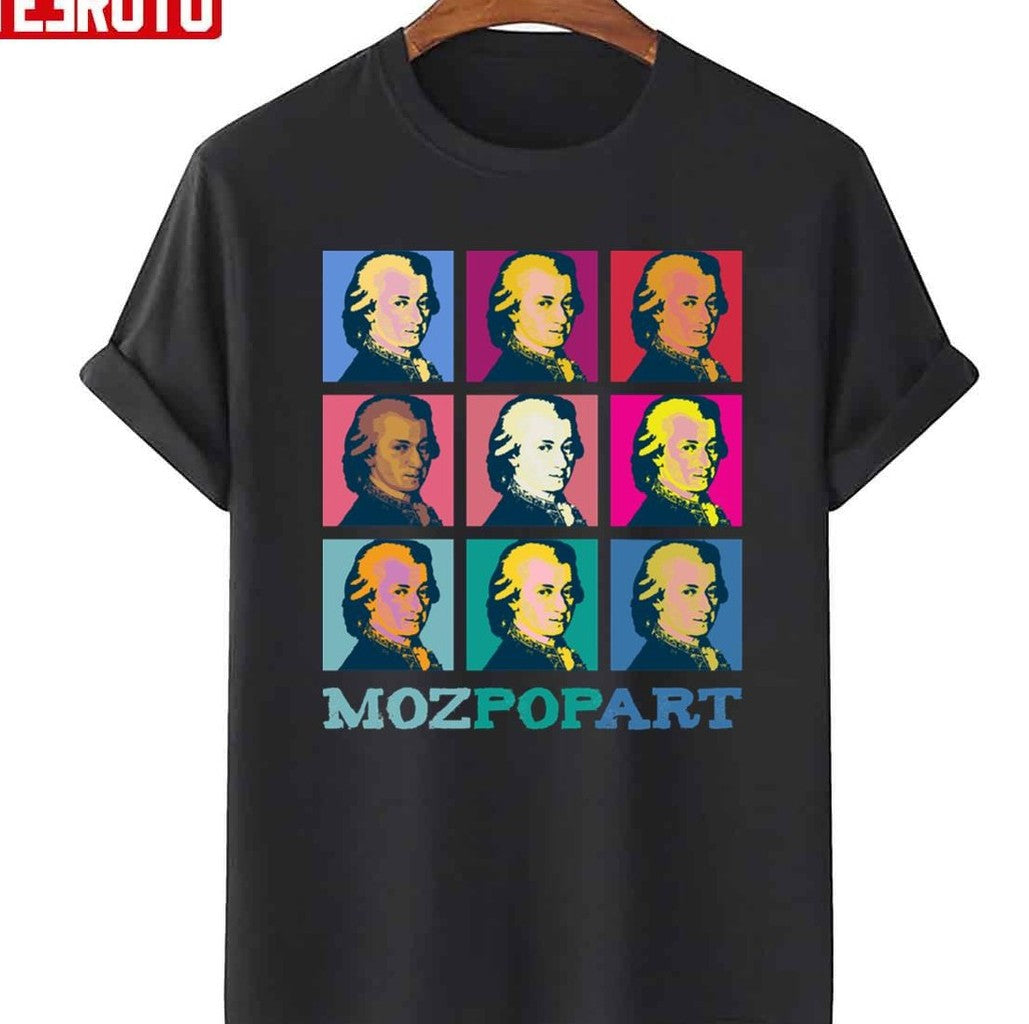Moz Pop Art Mozart Retro Vintage Unisex T-Shirt - T-Shirt, Sweatshirt, Hoodie