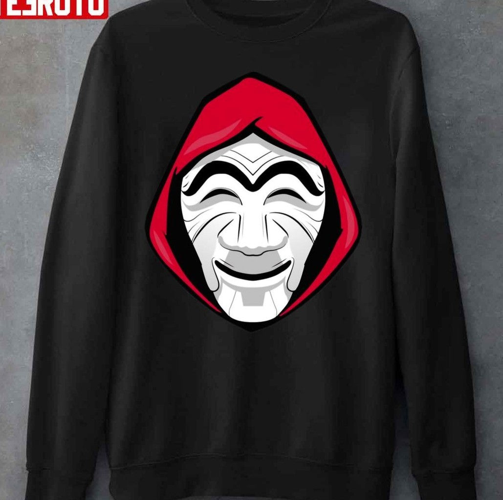 Money Heist Korea Mask Fanart Unisex Sweatshirt - T-Shirt, Sweatshirt, Hoodie