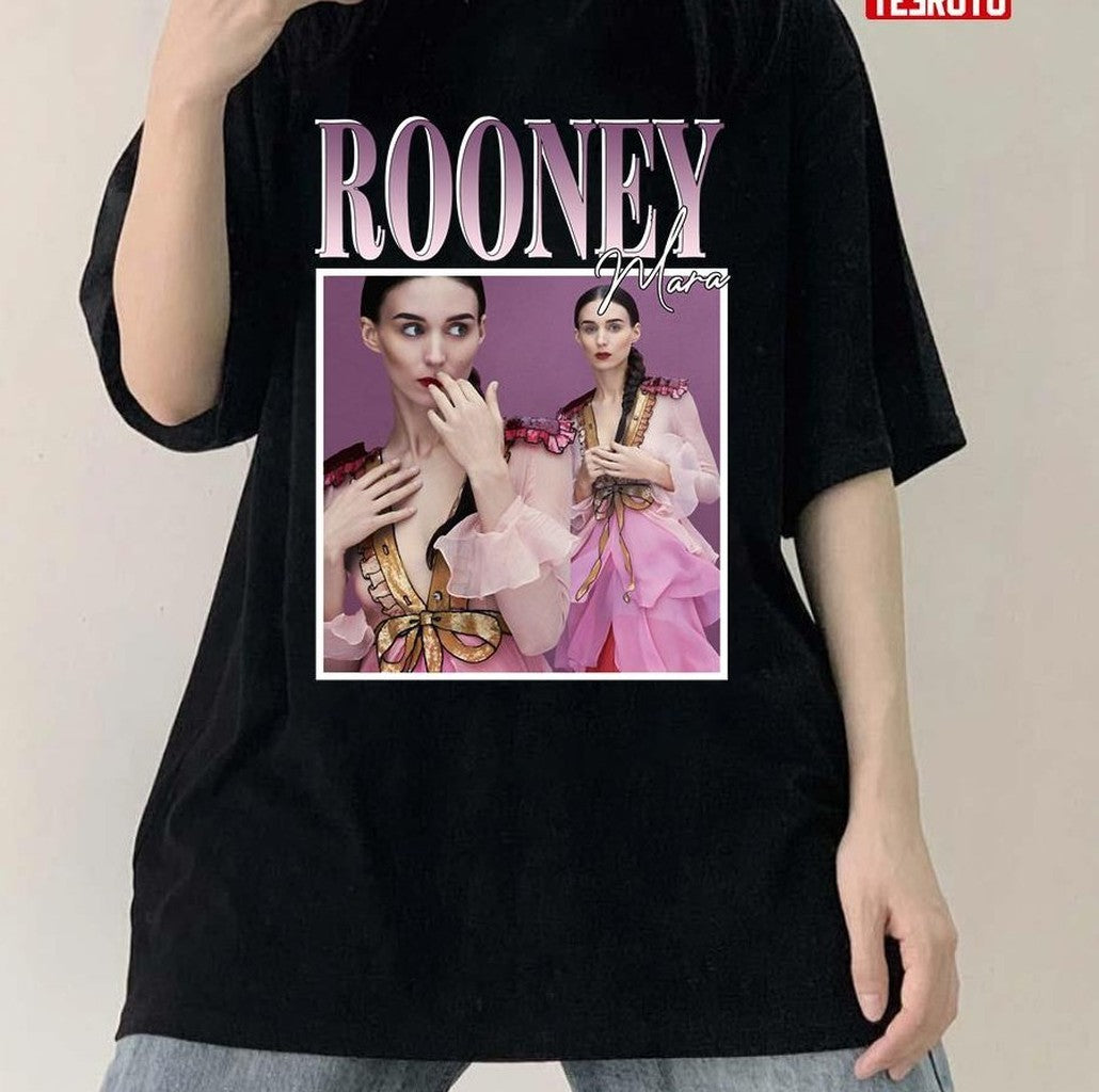 Rooney Mara Vinatge Bootleg Unisex T-Shirt - T-Shirt, Sweatshirt, Hoodie