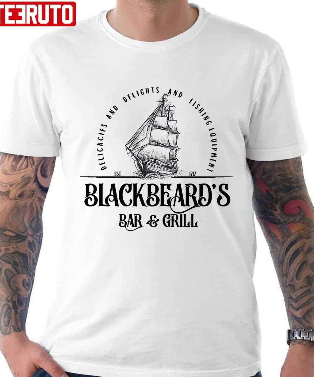 Our Flag Means Death Blackbeard's Bar And Grill Unisex T-Shirt - T-Shirt, Sweatshirt, Hoodie