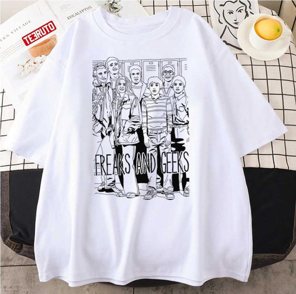 Outline Design Freaks And Geeks Unisex T-Shirt - T-Shirt, Sweatshirt, Hoodie