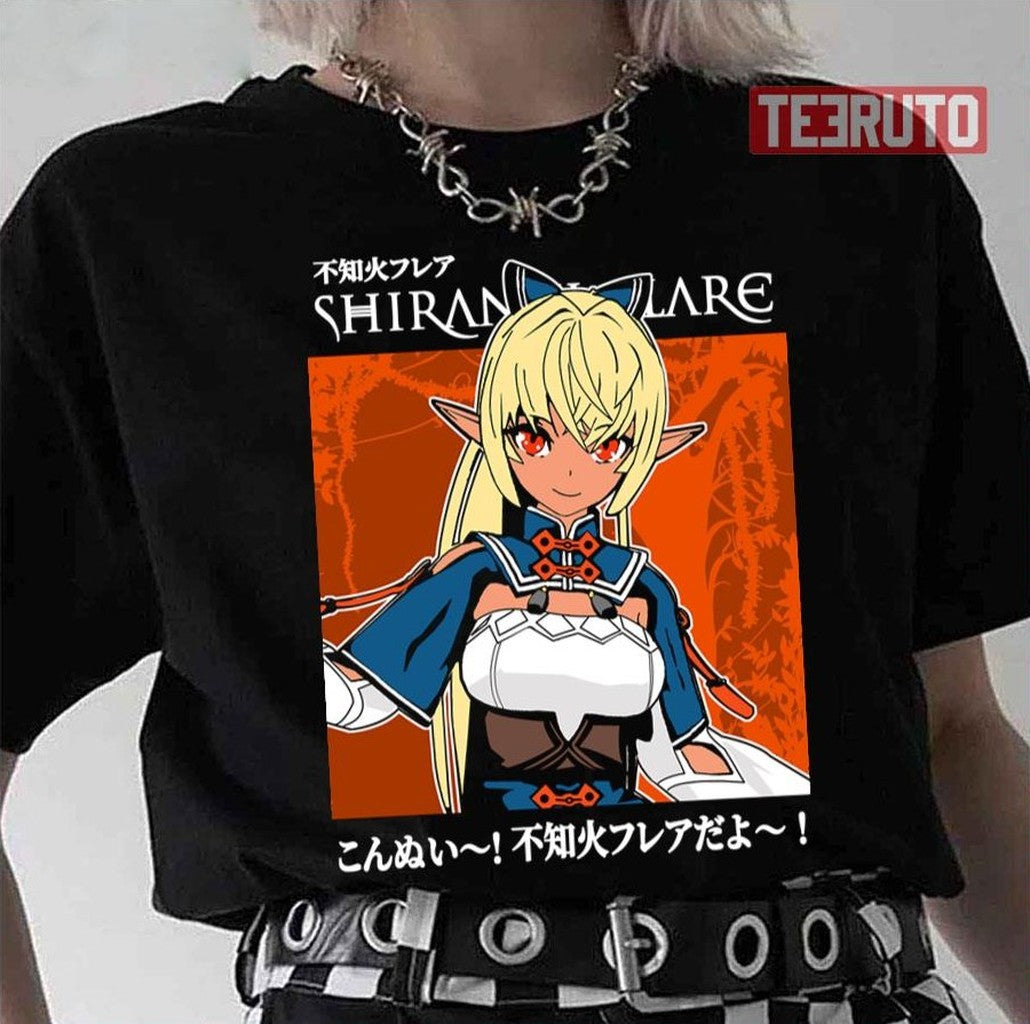 Shiranui Flare Holofantasy Hololive Graphic Unisex T-Shirt - T-Shirt, Sweatshirt, Hoodie