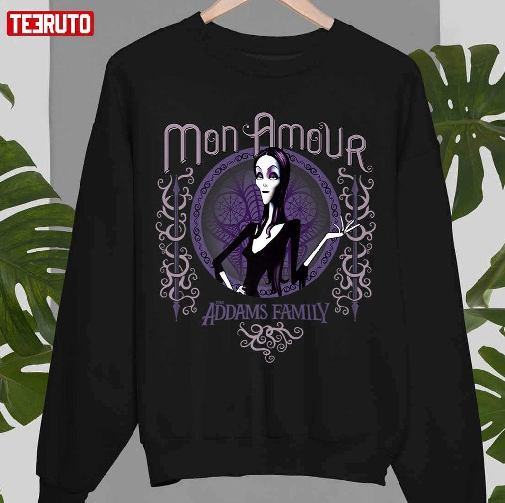 Morticia Addams Mon Amour Addams FamilyUnisex Sweatshirt - T-Shirt, Sweatshirt, Hoodie