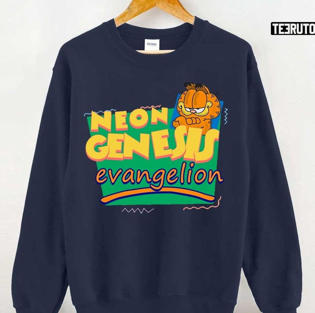 Neon Genesis Evangelion Garfield Unisex Sweatshirt - T-Shirt, Sweatshirt, Hoodie