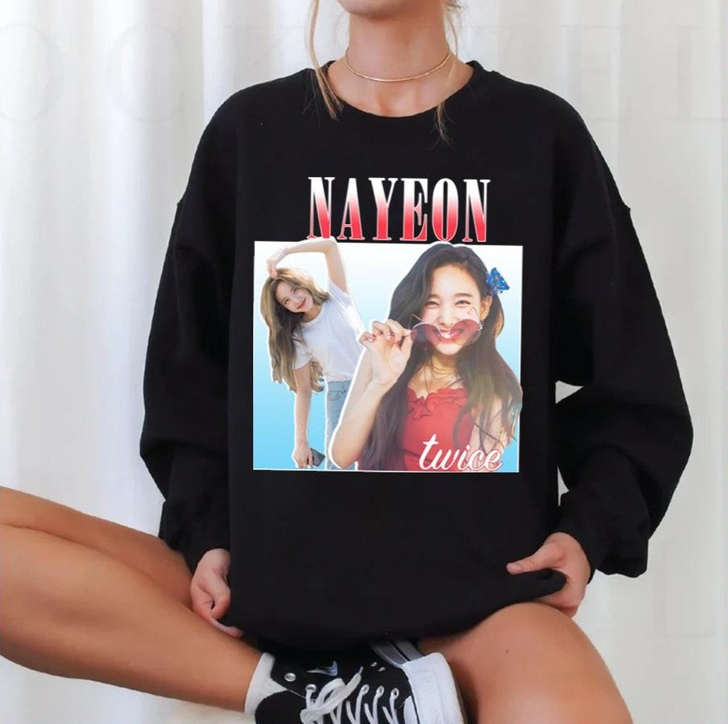 Nayeon Vintage From Twice Band Unisex Sweatshirt - T-Shirt, Sweatshirt, Hoodie