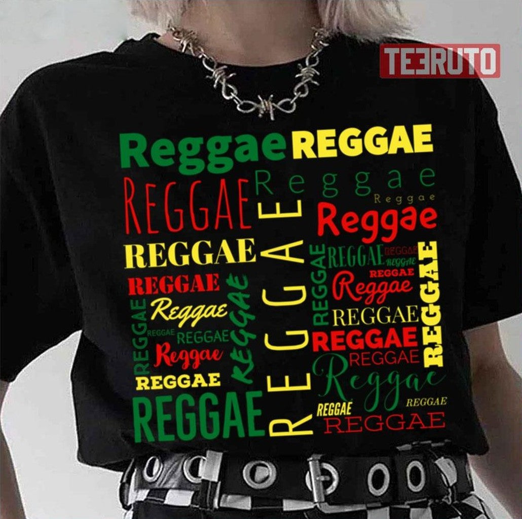 Reggae In Letters Damian Marley Unisex T-Shirt - T-Shirt, Sweatshirt, Hoodie