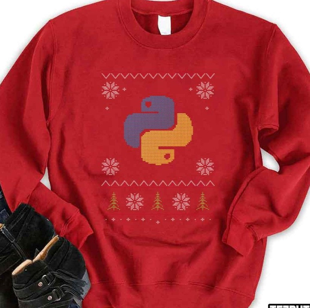 Python Programmer Christmas Unisex Sweatshirt - T-Shirt, Sweatshirt, Hoodie