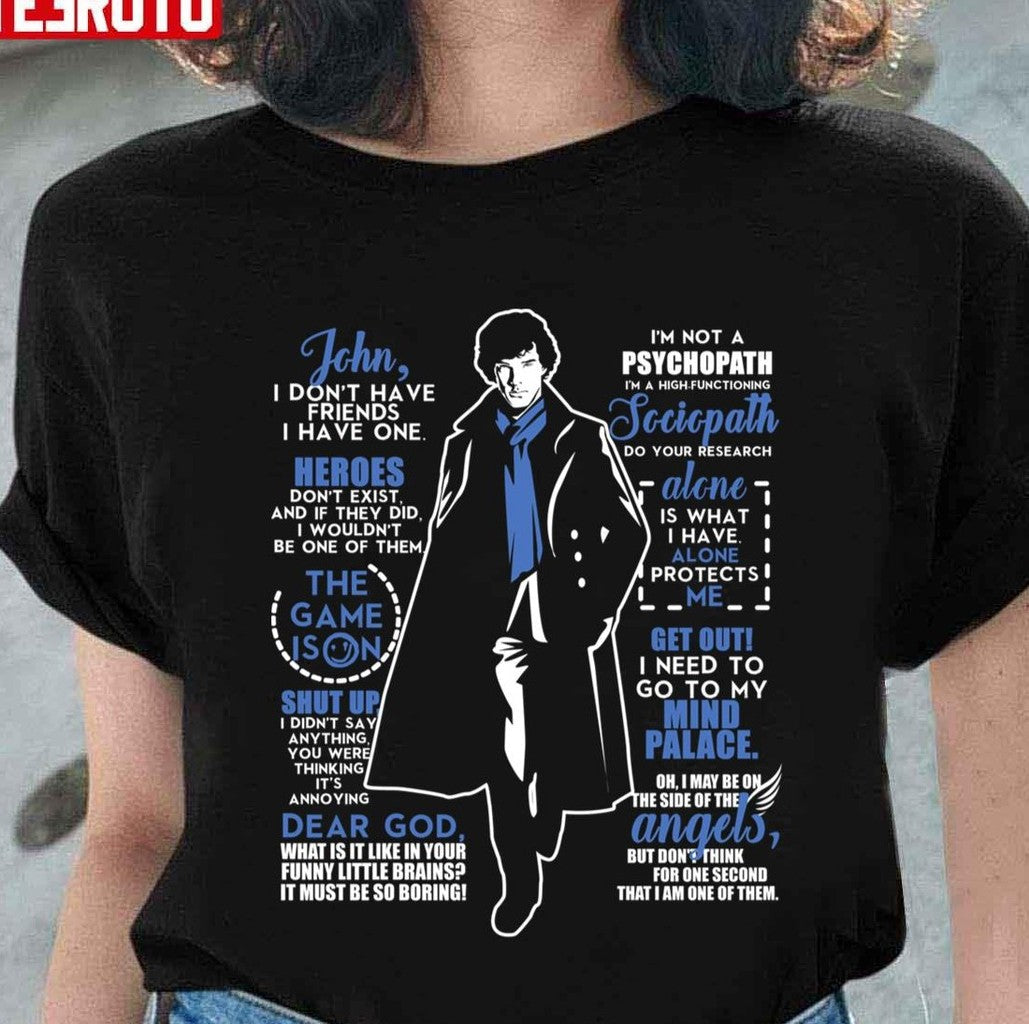 Quotes Collection Sherlock Holmes Unisex T-Shirt - T-Shirt, Sweatshirt, Hoodie