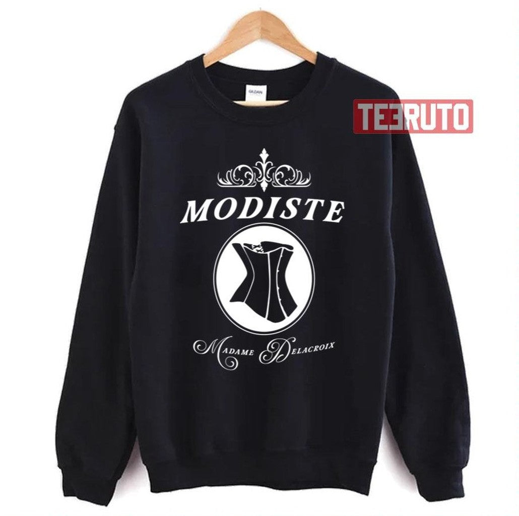 Modiste Corset Design Madame Delacroix Couturier To Bridgerton Society Unisex Sweatshirt - T-Shirt, Sweatshirt, Hoodie