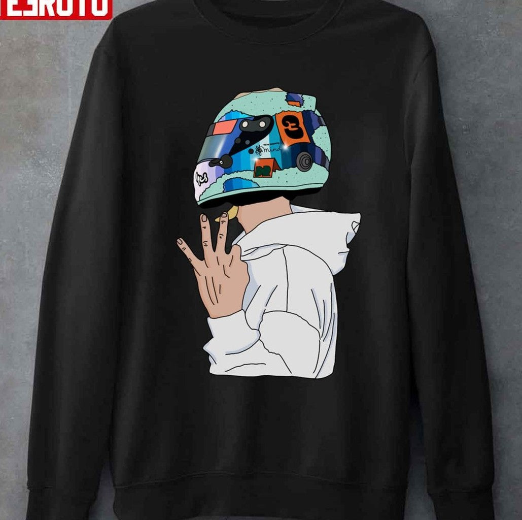 Number 3 Daniel Ricciardo F1 Art Unisex Sweatshirt - T-Shirt, Sweatshirt, Hoodie