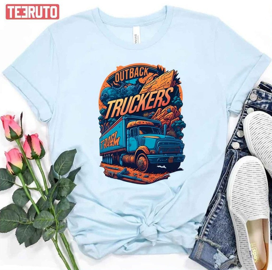 Outback Truckers Illustration Funny Truck Unisex T-Shirt - T-Shirt, Sweatshirt, Hoodie
