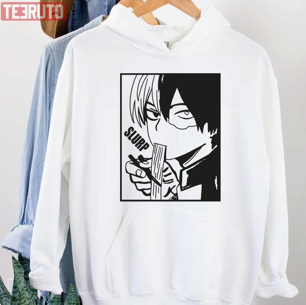 Shoto Sluuuuurp Eating Noodle Shoto Todoroki Unisex Hoodie - T-Shirt, Sweatshirt, Hoodie
