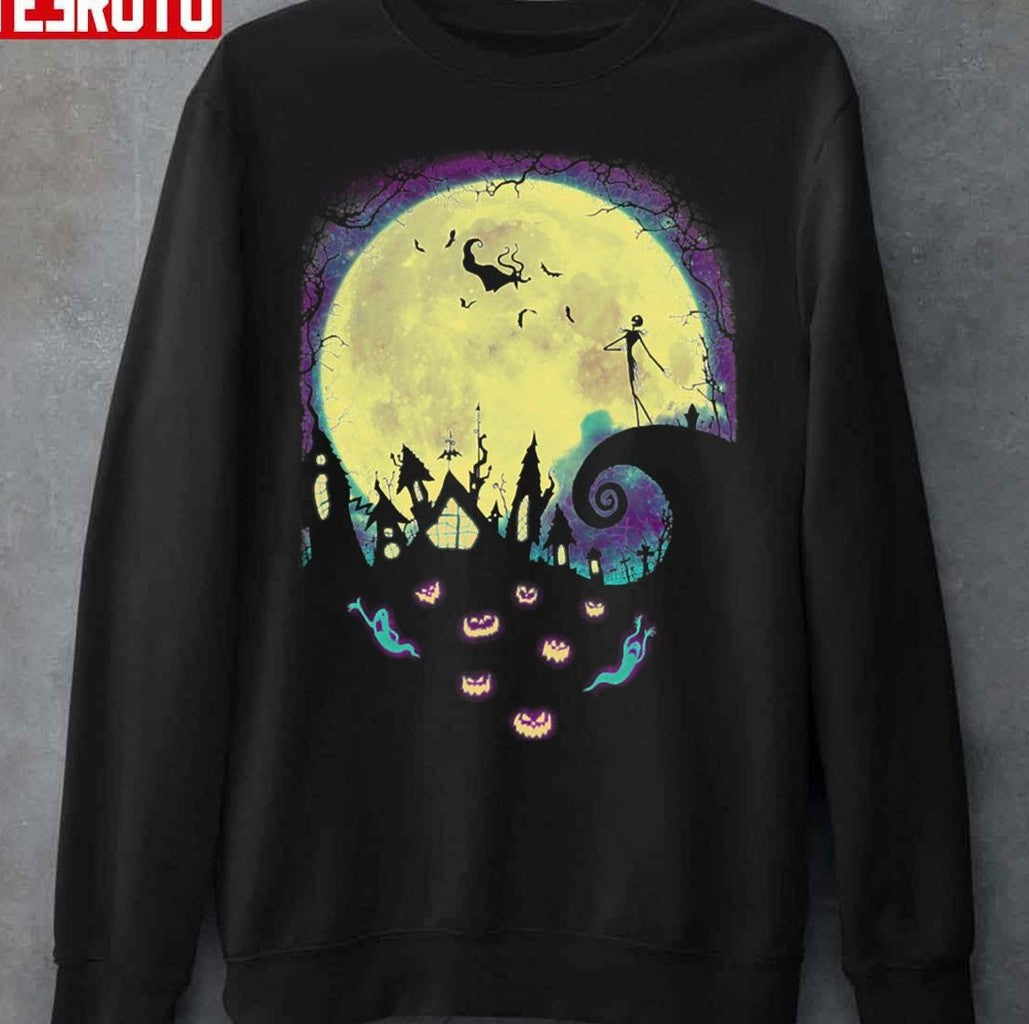 Nightmare Moon Nightmare Before Christmas Pumpkin Garden Unisex Sweatshirt - T-Shirt, Sweatshirt, Hoodie