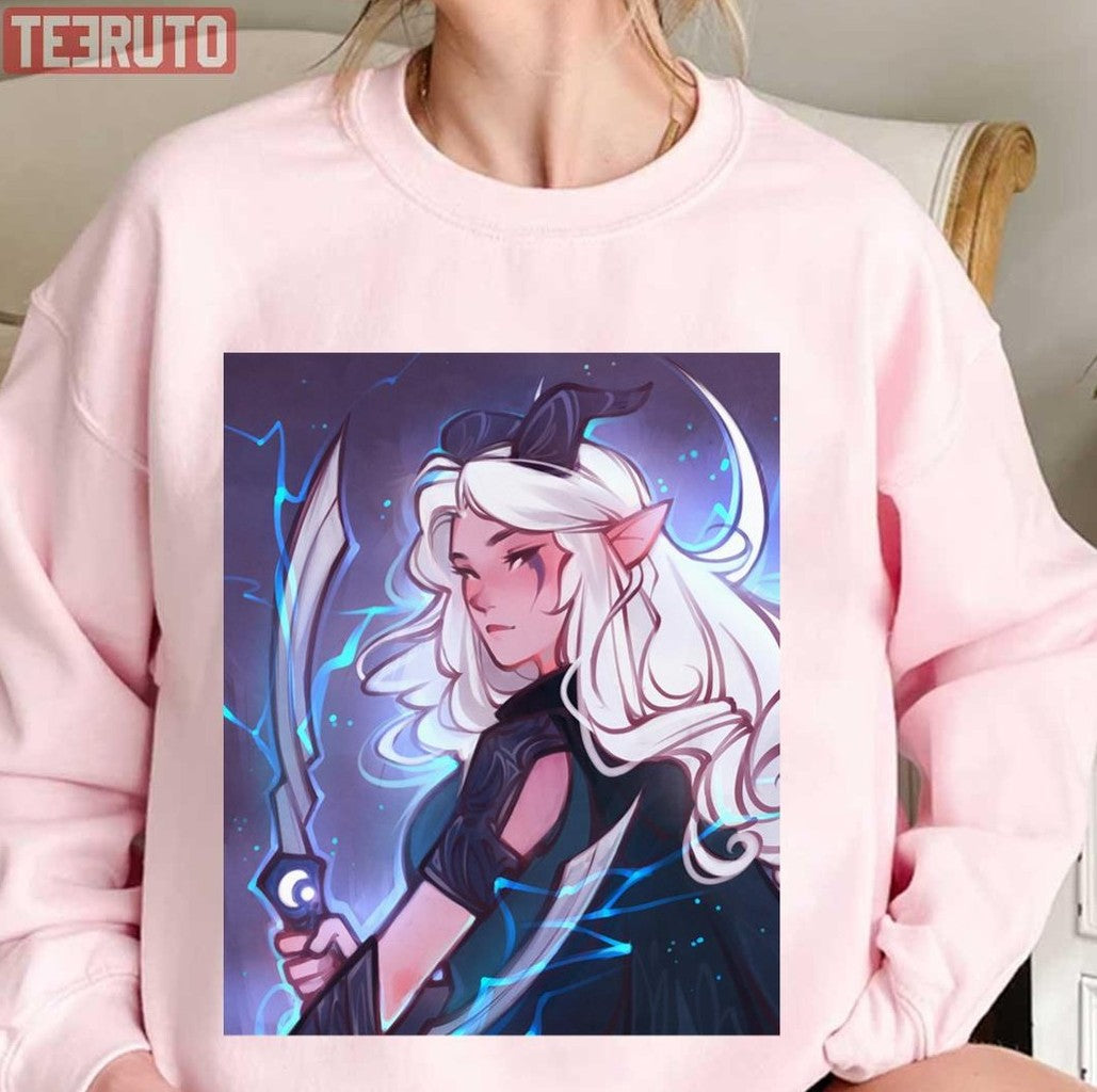 Moon Storm Rayla The Dragon Prince Fanart Unisex Sweatshirt - T-Shirt, Sweatshirt, Hoodie