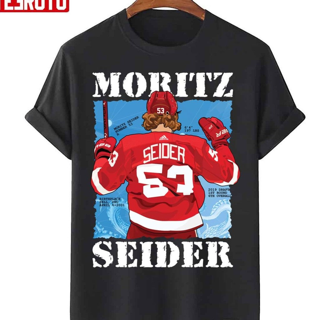 Perfect Moritz Detroit Red Wings Seider Unisex T-Shirt - T-Shirt, Sweatshirt, Hoodie
