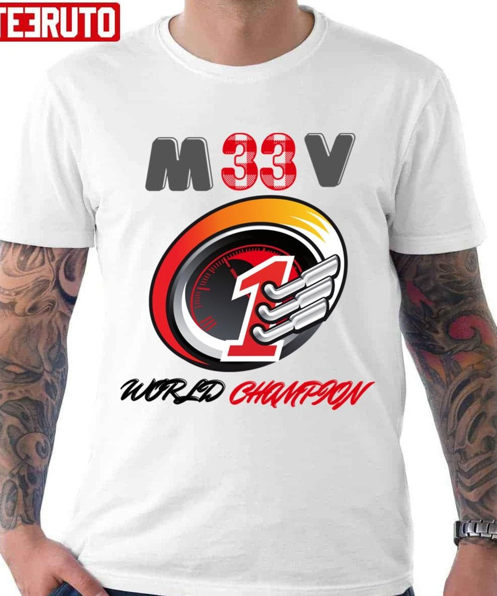Number 1 F1 Max Verstappen World Champion Unisex T-shirt - T-Shirt, Sweatshirt, Hoodie