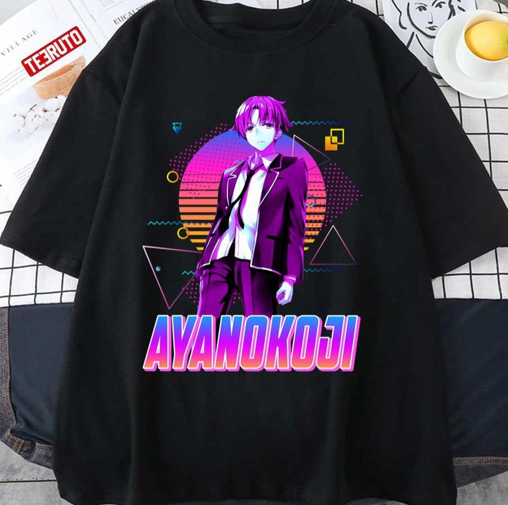 Neon Kiyotaka Ayanokoji Retro Art Classroom Of The Elite Anime Character Unisex T-Shirt - T-Shirt, Sweatshirt, Hoodie
