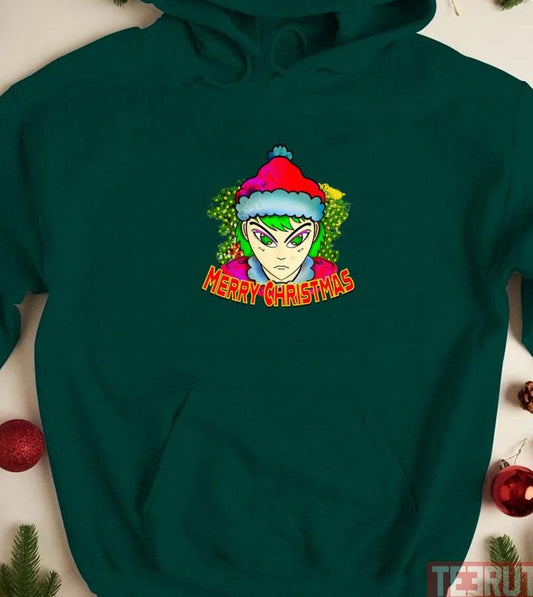 Anime Santa Digital Draw For Christmas Unisex Sweatshirt - T-Shirt, Sweatshirt, Hoodie