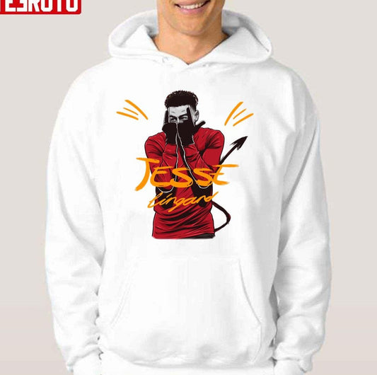 Art Drawing Jesse Lingard Soccer Unisex Hoodie - T-Shirt, Sweatshirt, Hoodie