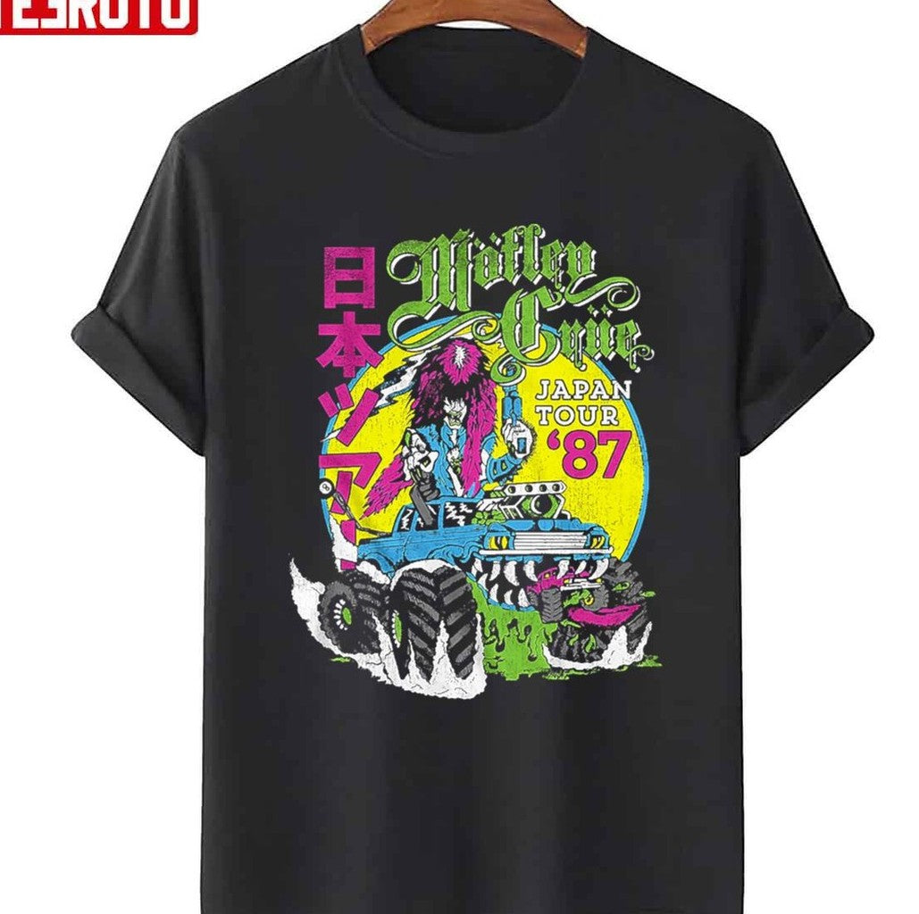 Monster Paranoid Go Motley Crue Japan Tour '87 Unisex T-Shirt - T-Shirt, Sweatshirt, Hoodie