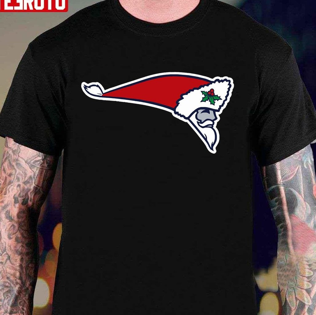 Patriots Flying Santa Logo Xmas Unisex T-Shirt - T-Shirt, Sweatshirt, Hoodie