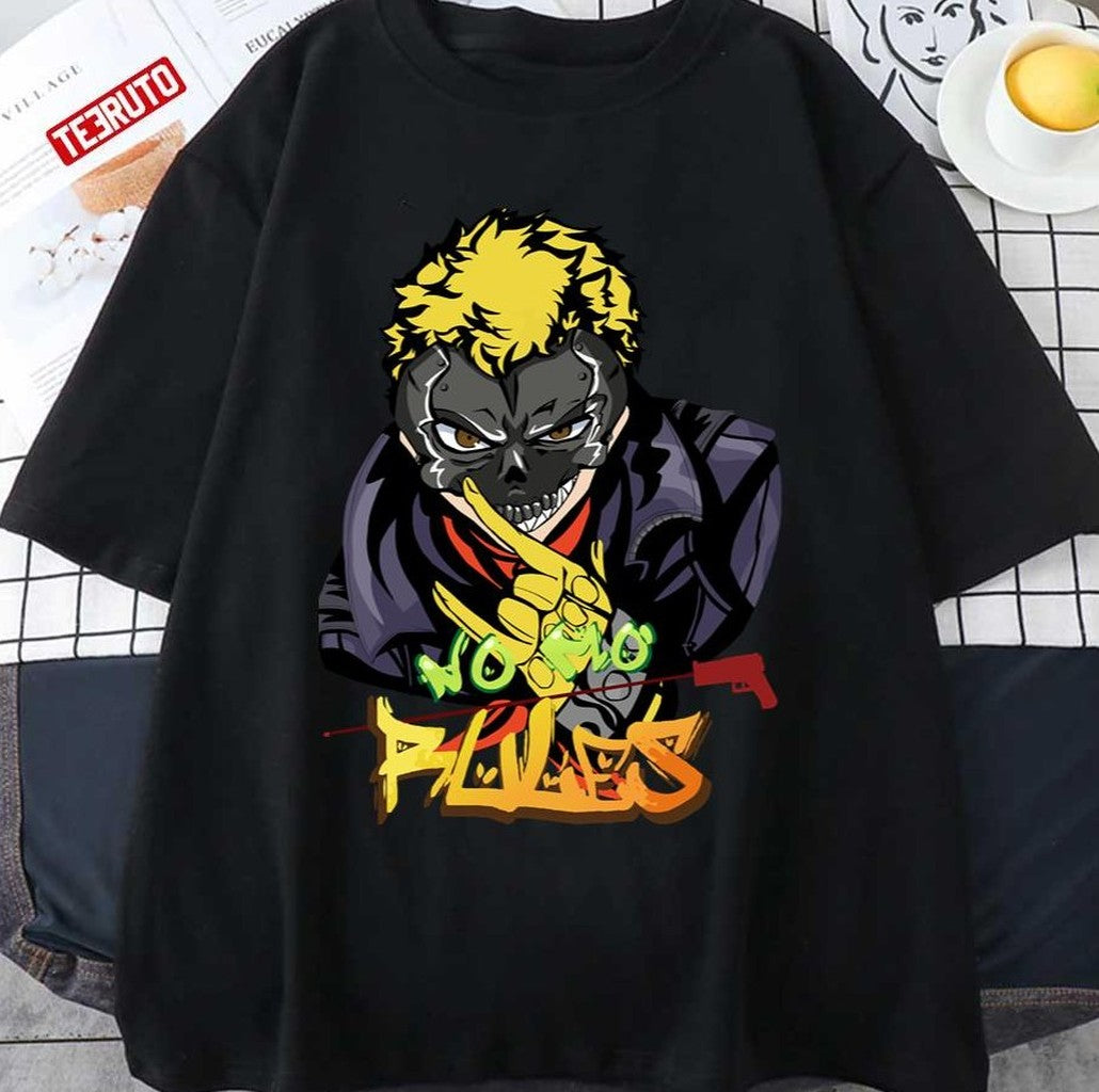 Ryuji Sakamoto Persona 5 No Mo Blues Skull Unisex T-shirt - T-Shirt, Sweatshirt, Hoodie