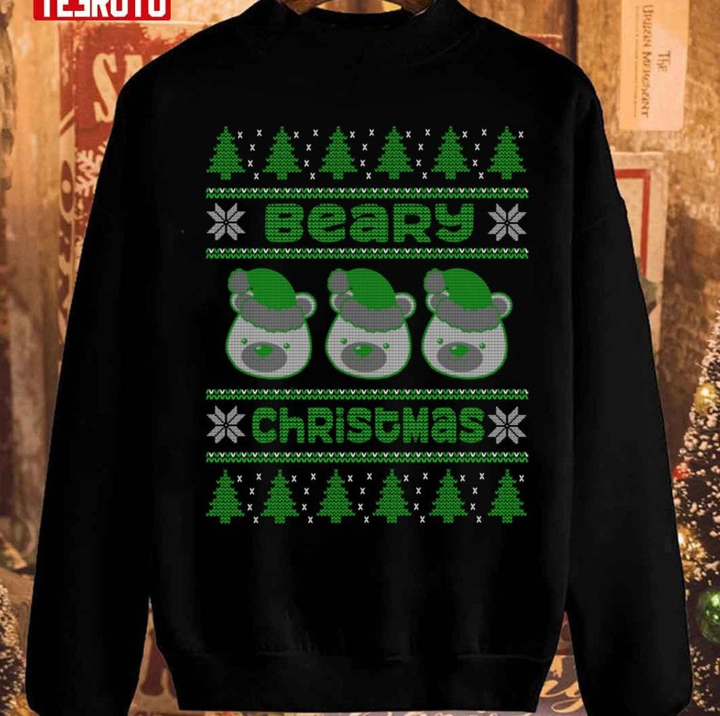 Polar Bear Christmas Beary Christmas Unisex Sweatshirt - T-Shirt, Sweatshirt, Hoodie